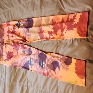 Womens Autumn-Themed Orange Leggings